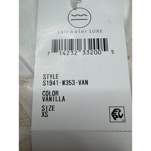 Saltwater Luxe Floral Short Sleeve Dress Womens XS White Pastel Pink Sweetheart - Picture 6 of 16